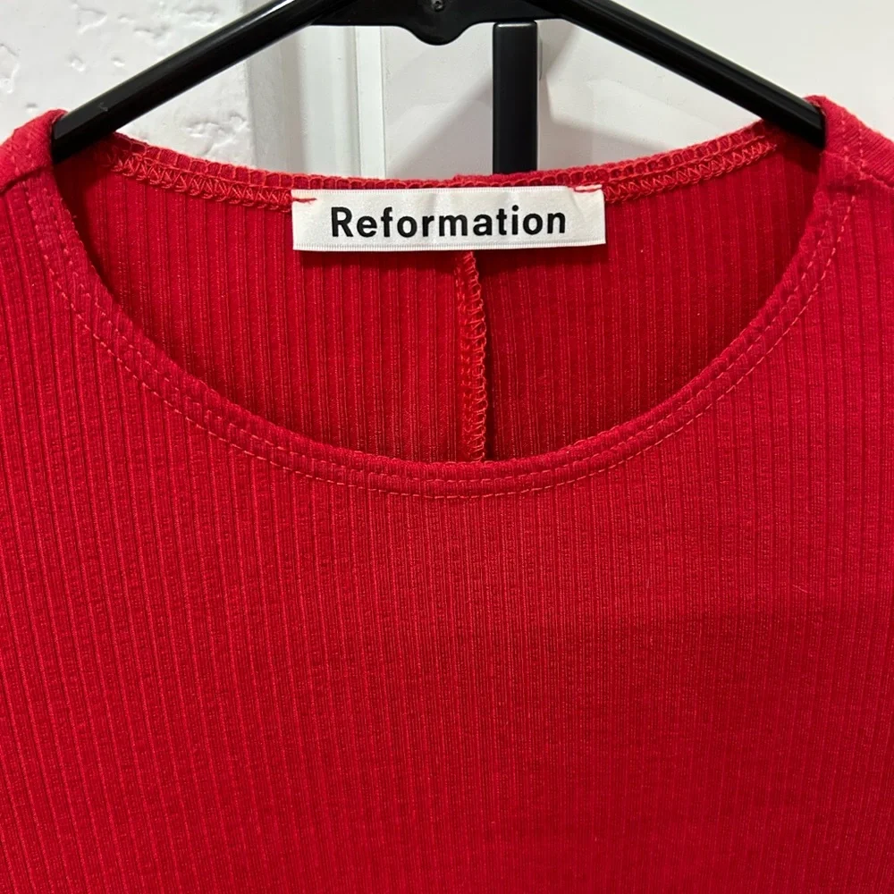 Reformation Red Mini Dress - Picture 5 of 6